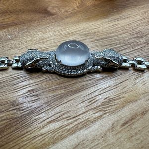 Moonstone Panther bracelet (sterling silver) NEW